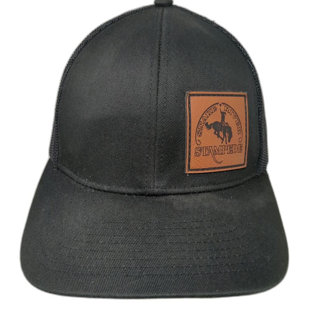 Cap America Trucker Hat Black One Size Snake River Stampede Rodeo Nampa Idaho